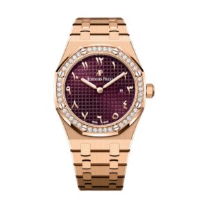 Audemars Piguet 67651OR.ZZ.1261OR.06 Royal Oak Burgundy Dial Pink…