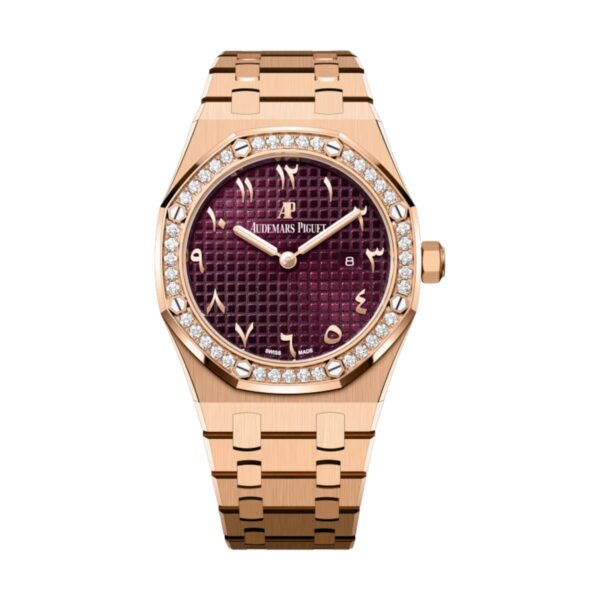 Audemars Piguet 67651OR.ZZ.1261OR.06 Royal Oak Burgundy Dial Pink…