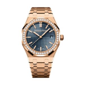 Audemars Piguet 77451OR.ZZ.1361OR.04 Royal Oak Blue Dial Pink Gold…
