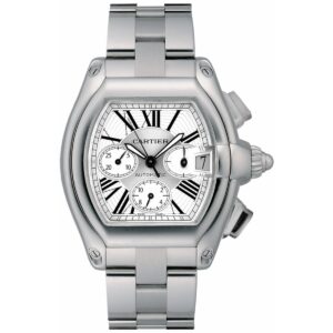 Cartier Roadster W62019X6 Silver Sunray-Effect Dial Stainless…
