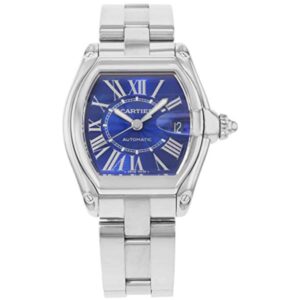 Cartier Roadster W62048V3 Blue Dial Steel Bracelet Watch – Luxury…