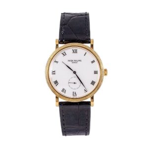 Patek Philippe 3919J-001 Calatrava 33mm 18k Yellow Gold White Dial…