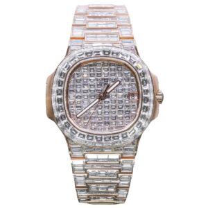 Patek Philippe 5711R Iced Out Aftermarket Diamonds – Luxury…