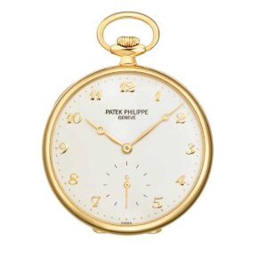 Patek Philippe 973J-001 Pocket Watch White Dial Yellow Gold Case…